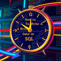 How to Write a Date in SQL icon