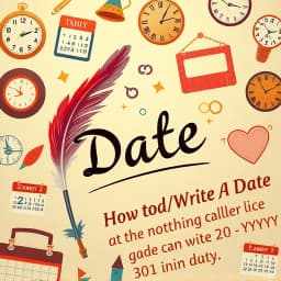 How to Write a Date on a Paper icon