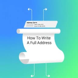 How to Write a Full Address on One Line icon