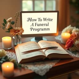 How to Write a Funeral Program icon
