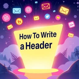 How to Write a Header icon