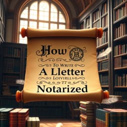 How to Write a Letter to Be Notarized icon