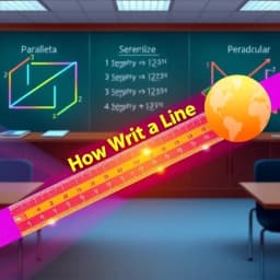 How to Write a Line in Geometry icon