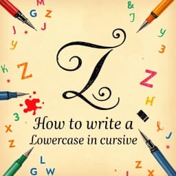 How to Write a Lowercase Z in Cursive icon