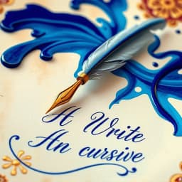 How to Write a Name in Cursive icon