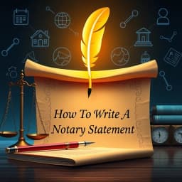 How to Write a Notary Statement icon
