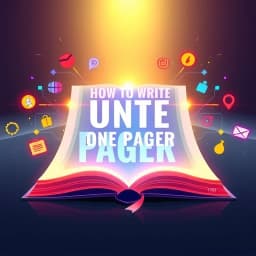 How to Write a One Pager icon
