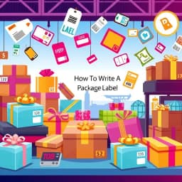 How to Write a Package Label icon