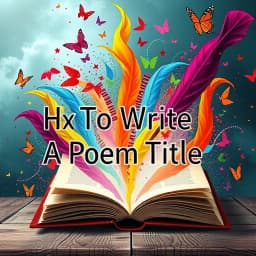 How to Write a Poem Title in an Essay icon