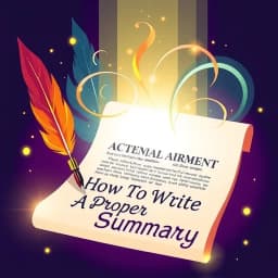 How to Write a Proper Summary icon