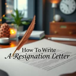 How to Write a Resignation Letter for Personal Reasons icon