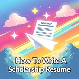 How to Write a Scholarship Resume icon