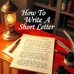 How to Write a Short Letter icon