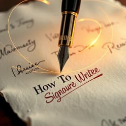 How to Write a Signature of My Name icon