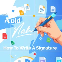 How to Write a Signature on Google Docs icon