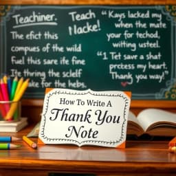How to Write a Thank You Note to a Teacher icon