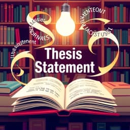 How to Write a Thesis Statement Template icon