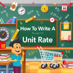 How to Write a Unit Rate icon