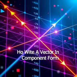 How to Write a Vector in Component Form icon