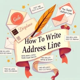 How to Write Address Line icon