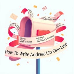 How to Write Address on One Line icon
