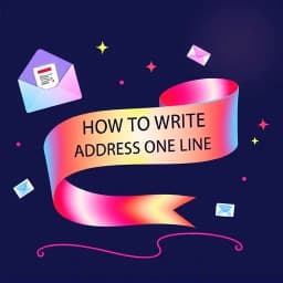 How to Write Address One Line icon
