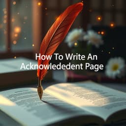 How to Write an Acknowledgement Page icon
