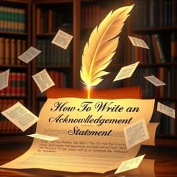 How to Write an Acknowledgement Statement icon