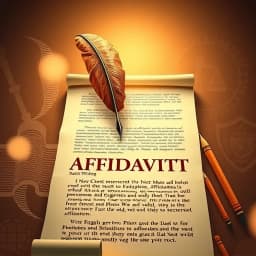 How to Write an Affidavit of Support icon