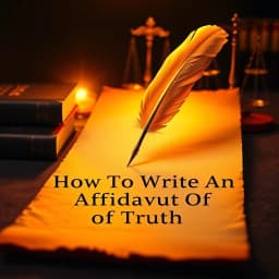 How to Write an Affidavit of Truth icon