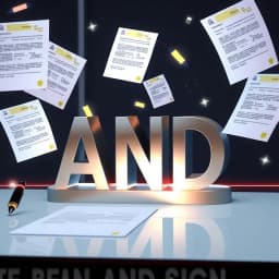 How to Write an AND Sign icon