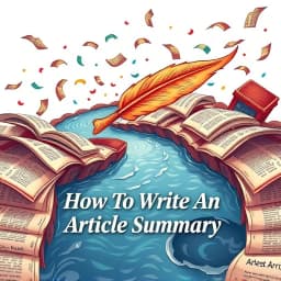 How to Write an Article Summary icon