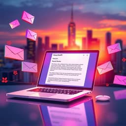 How to Write an Email for a Job Application Template icon