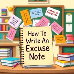How to Write an Excuse Note for School icon