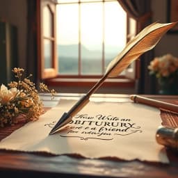 How to Write an Obituary for a Friend icon