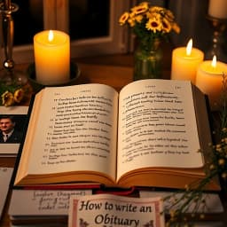 How to Write an Obituary with No Service icon