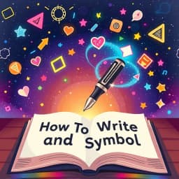 How to Write and Symbol icon