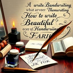 How to Write Beautiful Handwriting icon