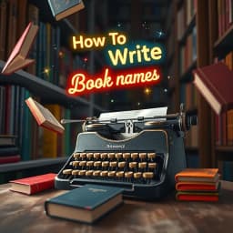 How to Write Book Names icon