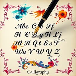 How to Write Calligraphy Alphabet icon