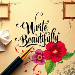 How to Write Calligraphy with a Normal Pen icon