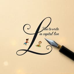 How to Write Capital L in Cursive icon