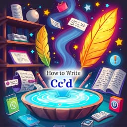 How to Write CC'd icon