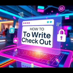 How to Write Check Out icon