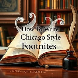 How to Write Chicago Style Footnotes icon