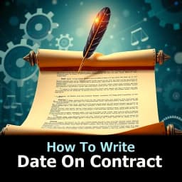 How to Write Date on Contract icon