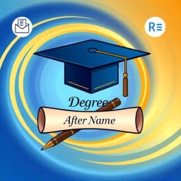 How to Write Degree After Name Example icon