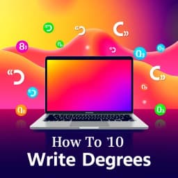 How to Write Degrees on Mac icon