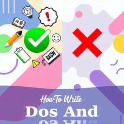 How to Write Dos and Don'ts icon