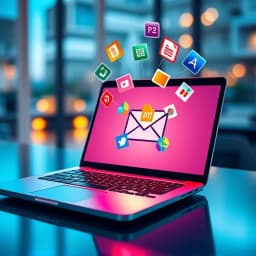 How to Write Email with Attachment File icon